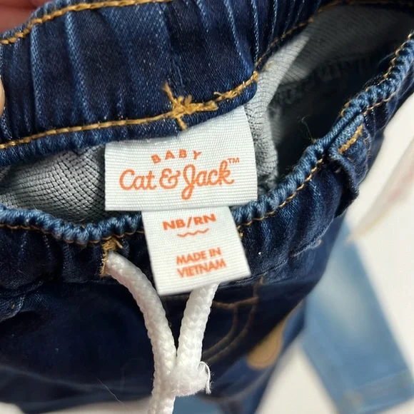 NWT Cat & Jack Newborn Pull-On Jeans Bundle - Picture 5 of 8